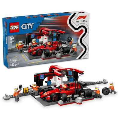 LEGO® City 60443 Zastávka v boxech F1® a personál s vozem Ferrari / Po