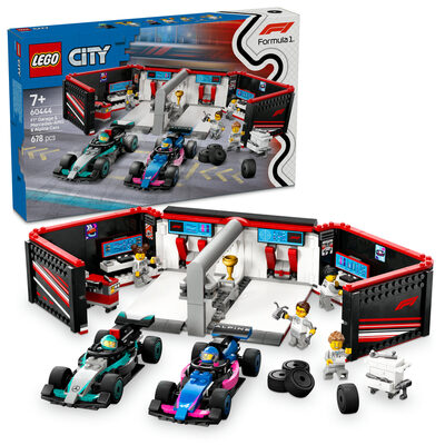 LEGO® City 60444 Garáž F1® a vozy Mercedes-AMG a Alpine / Počet dílků: