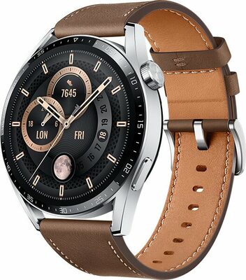 Chytré hodinky Huawei Watch GT 3 46 mm Classic Brown Leather / 1