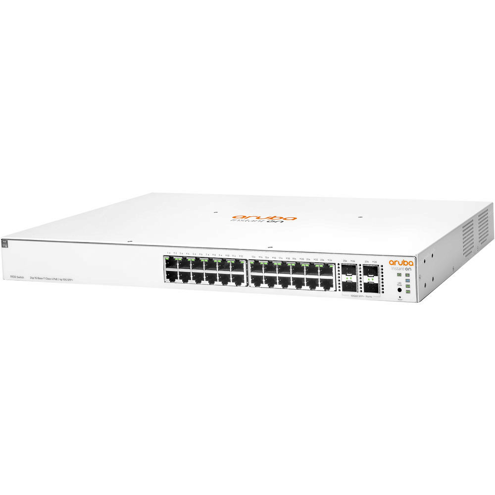 Aruba Instant On 1930 24G 4SFP+ 370W Switch / 24x Gigabit RJ45 po ...