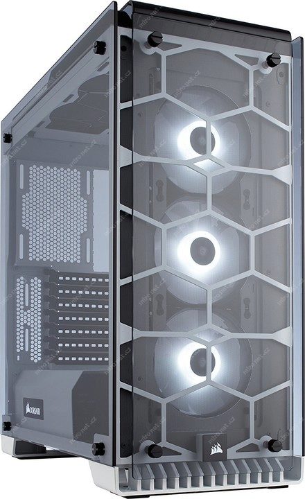 Corsair Crystal 570X RGB White / ATX / 2x USB 3.0 / 3x 120 mm / T