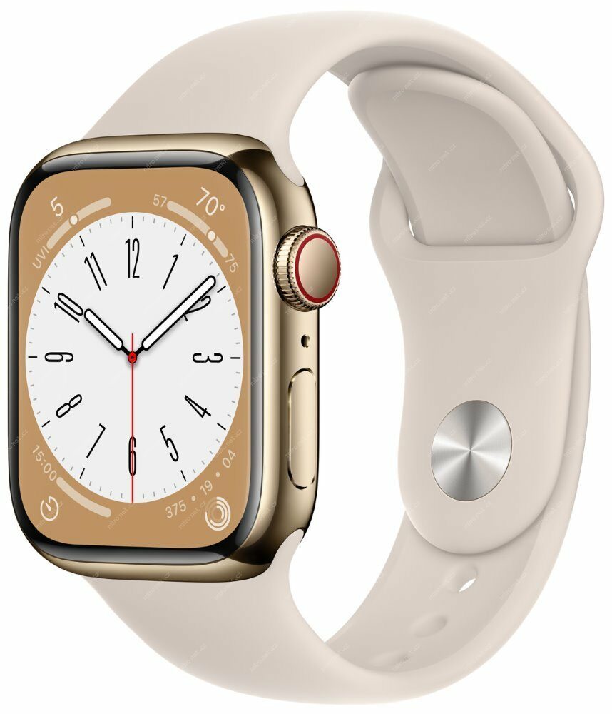 Chytré hodinky Apple Watch Series 8 GPS+Cellular 41mm zlaté nerez