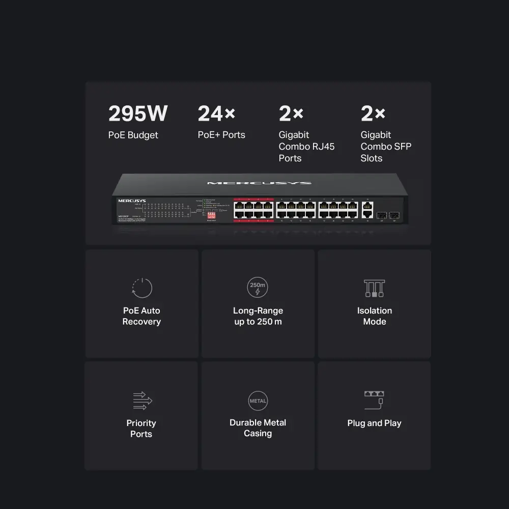 фото Коммутатор неуправляемый Mercusys MS126CP 3