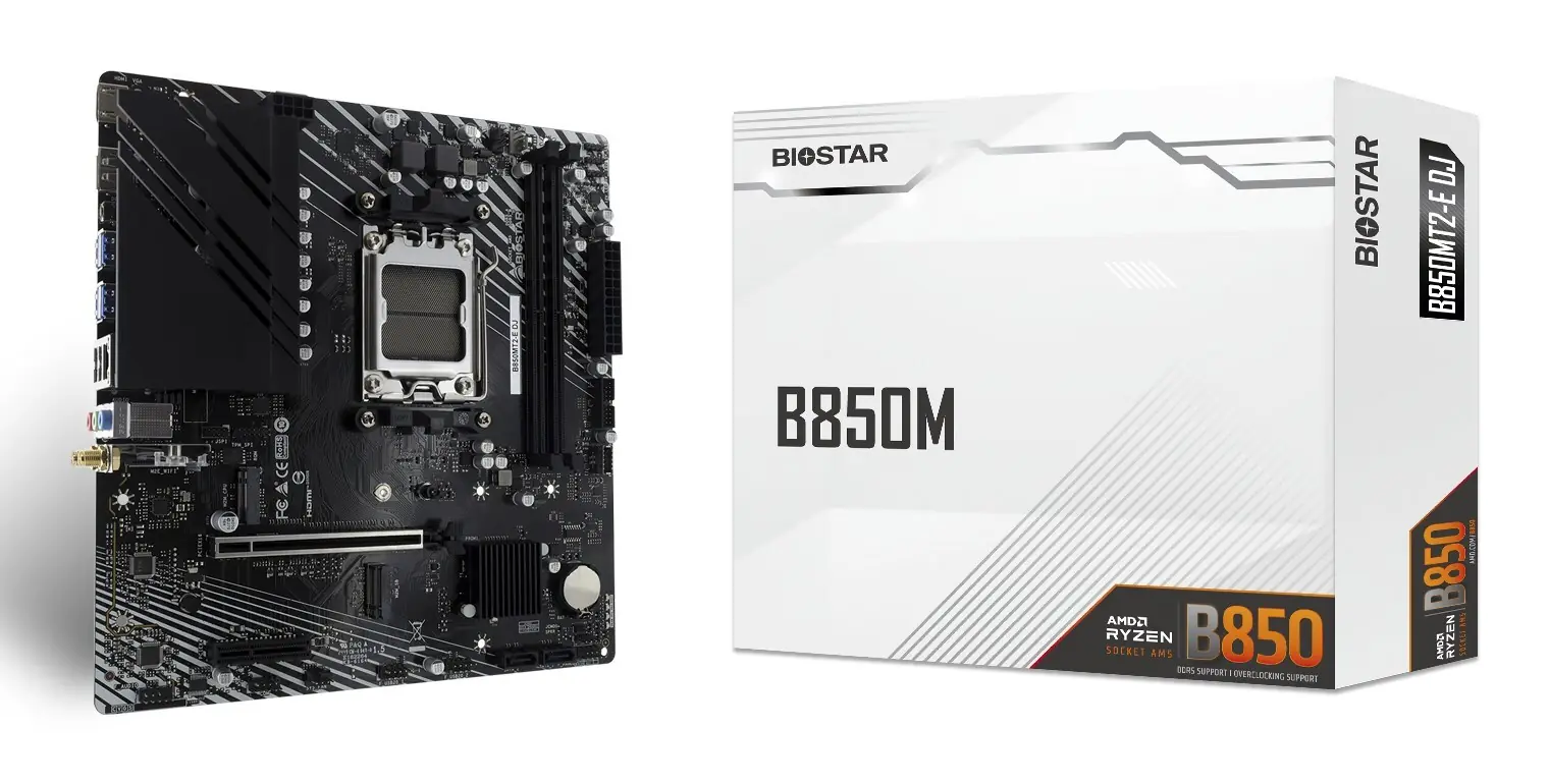 фото Материнская плата Biostar B850MT2-E DJ 1