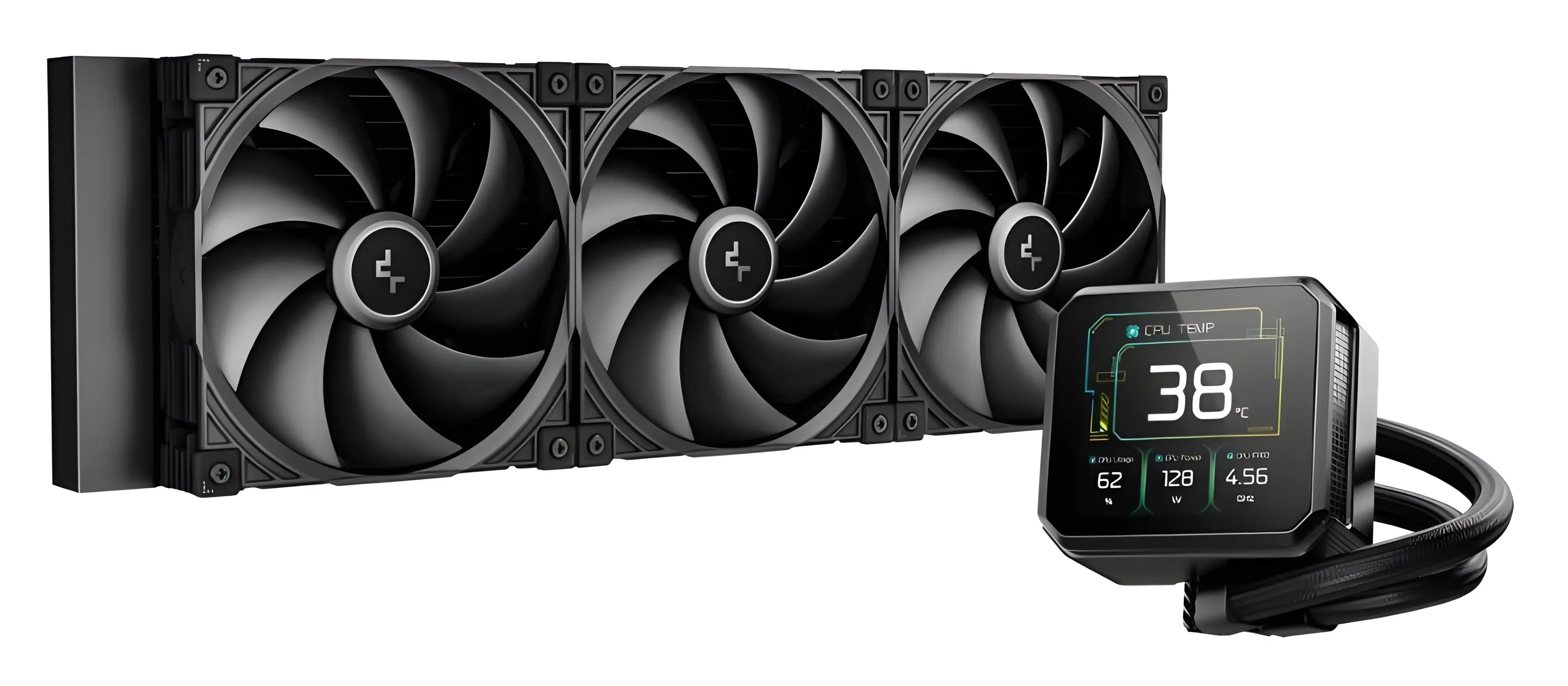 фото Водяне охолодження Deepcool Spartacus 420 Black (R-SPT420-BKDSMP-G-1) 1