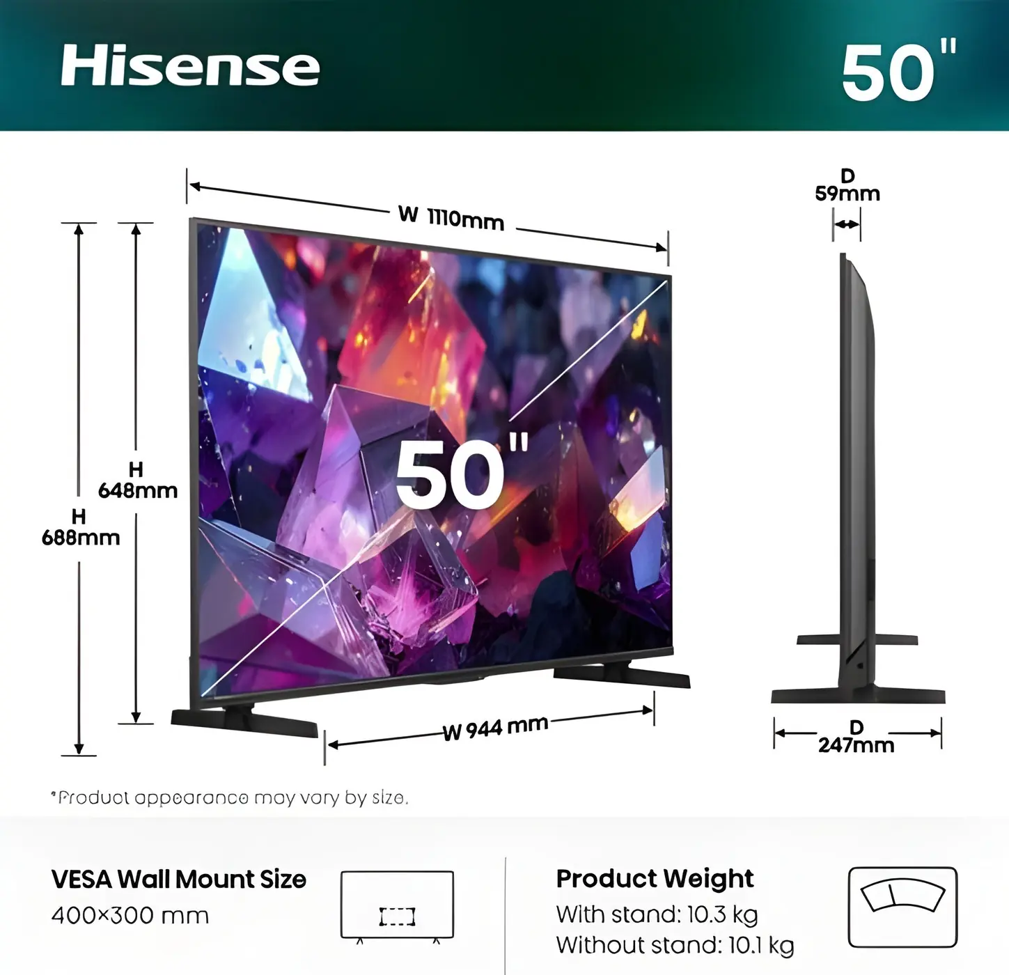 фото Телевизор Hisense 50E7S Pro 1