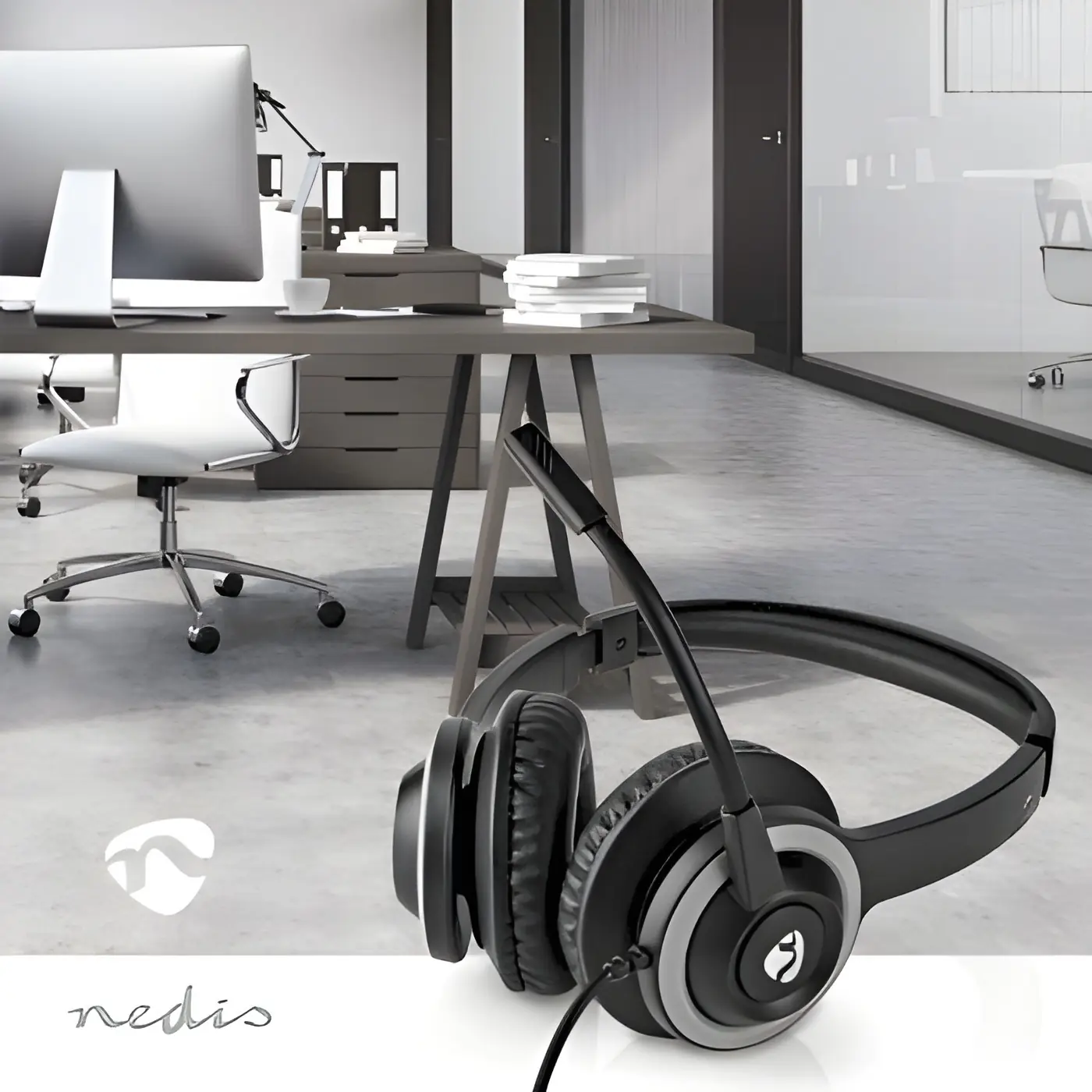 фото Наушники с микрофоном Nedis CHSTU310BK 1