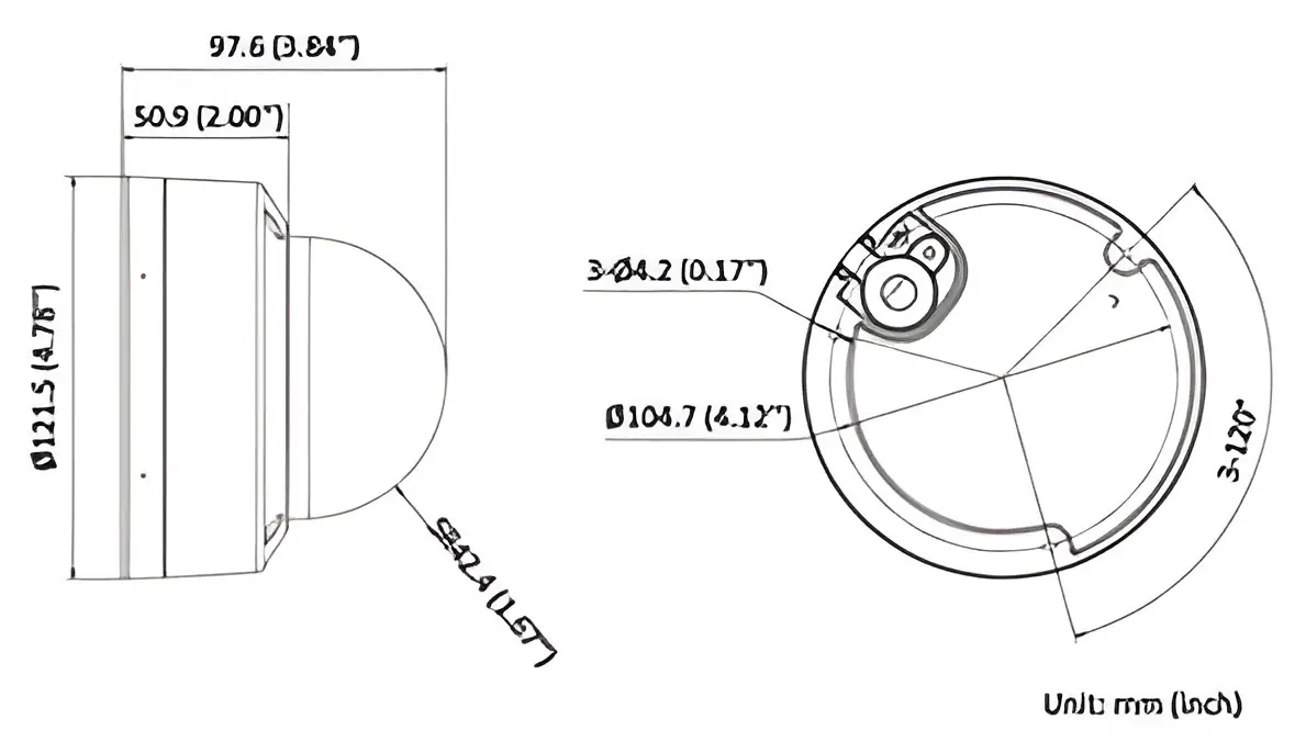 фото IP-камера відеоспостереження Hikvision DS-2CD1147G3-LIU (2.8mm) 3