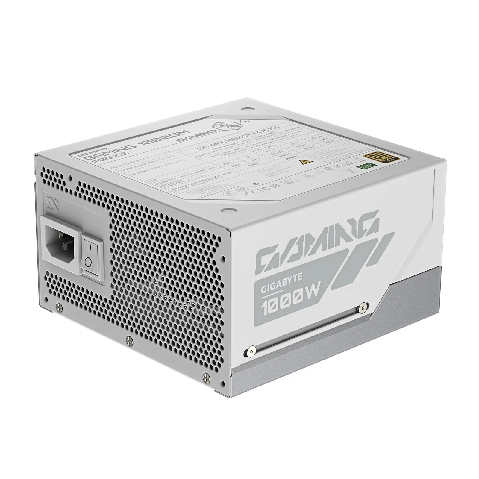 фото Блок живлення Gigabyte Gaming 1000GM PG5 1000W ICE (GP-GME1000GM PG5 ICE) 1