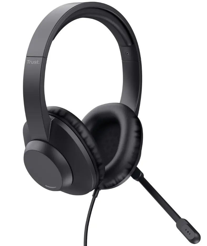 фото Наушники с микрофоном Trust Ayda Max Black (25460) 2