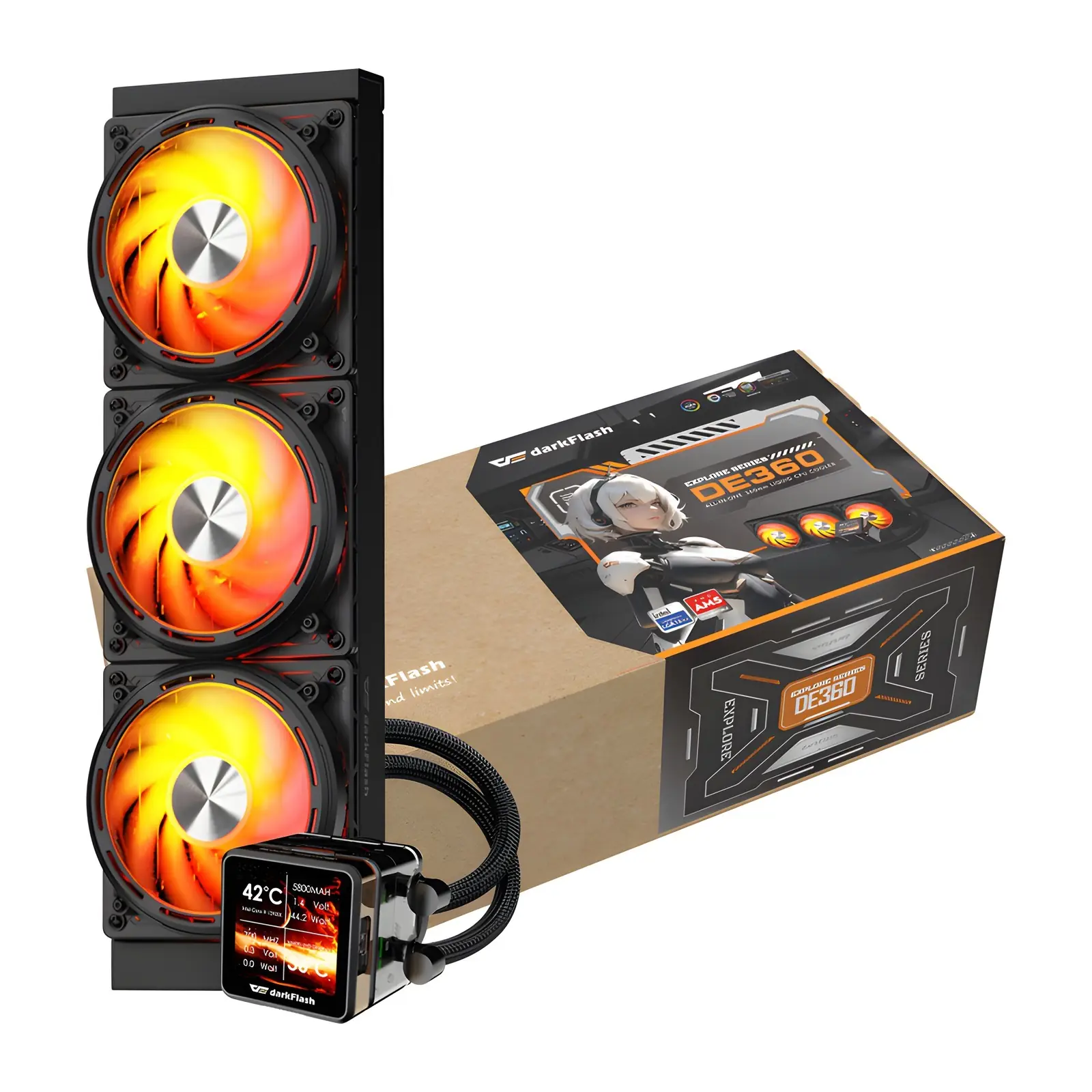 фото Водяне охолодження DarkFlash DE360 Black 3