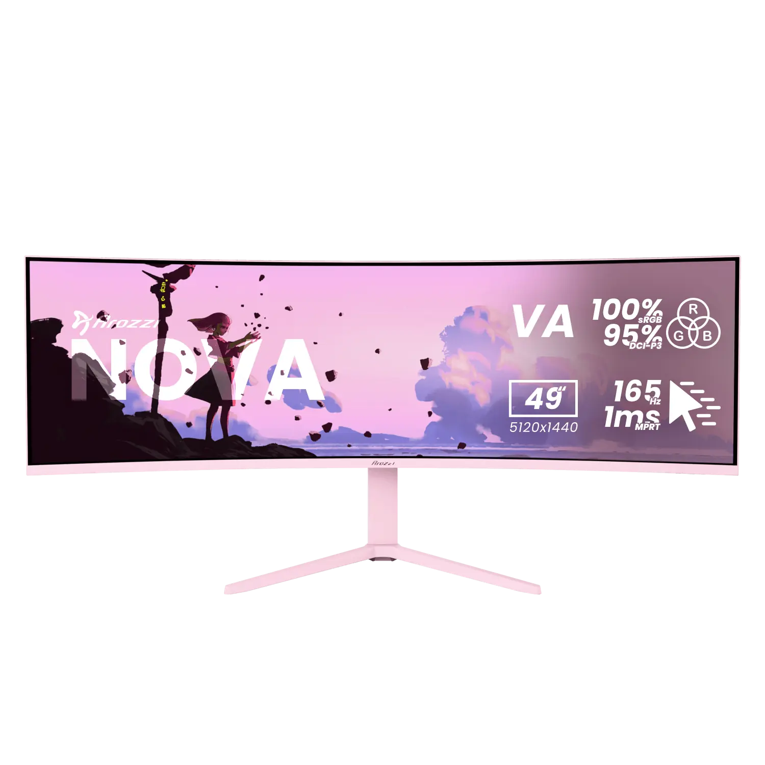 фото Монитор Arozzi Nova 49T2K165 Pink 1