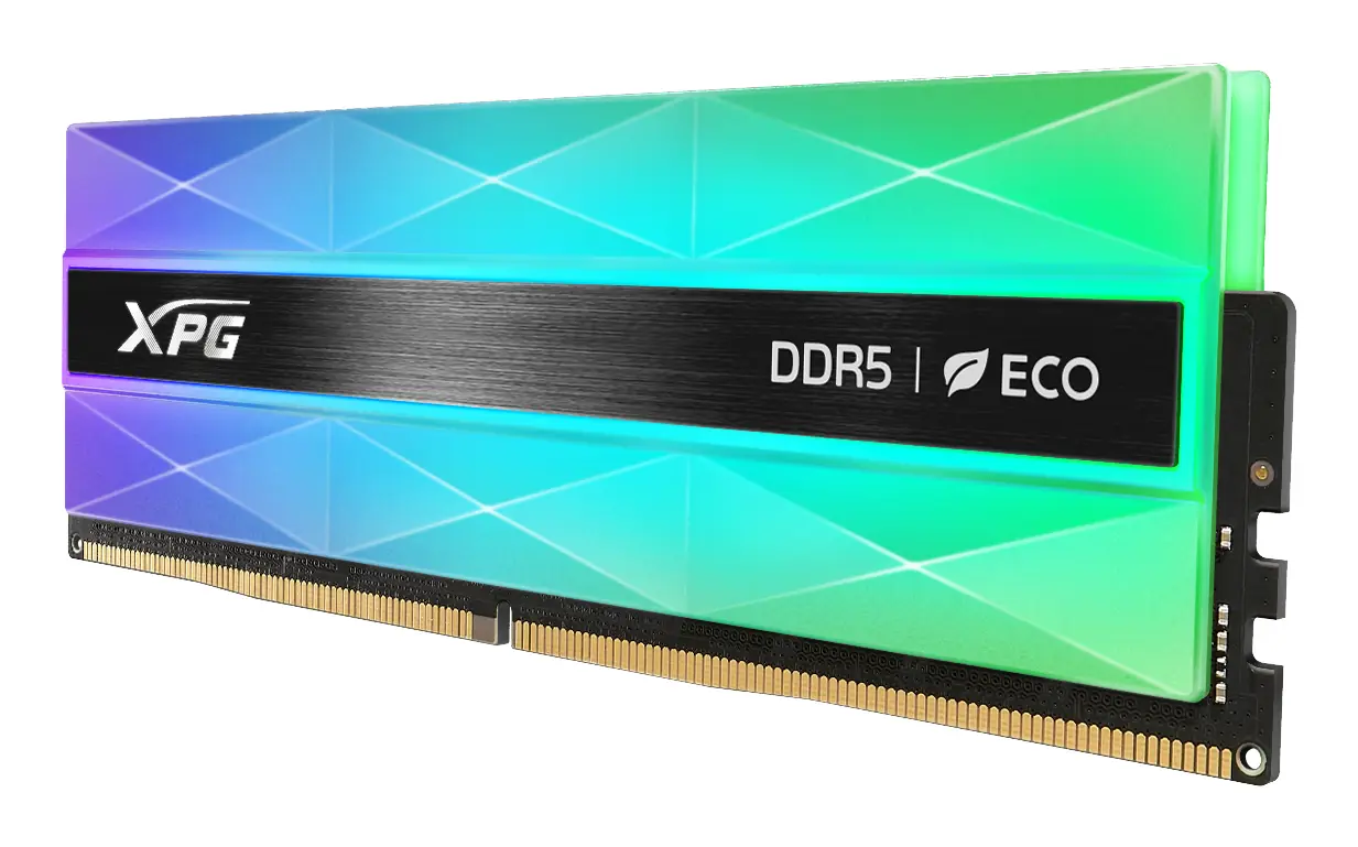 фото Память для настольных компьютеров Adata 16 GB DDR5 6400 MHz XPG Lancer Neon RGB (AX5U6400C3216G-CLANRSG) 1
