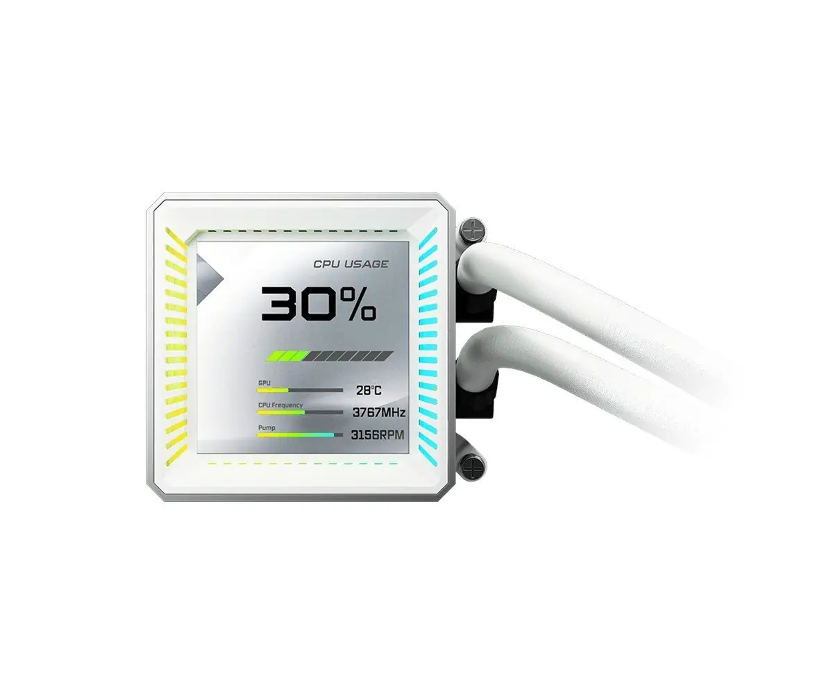 фото Водяное охлаждение ASRock Steel Legend 360 LCD White 3