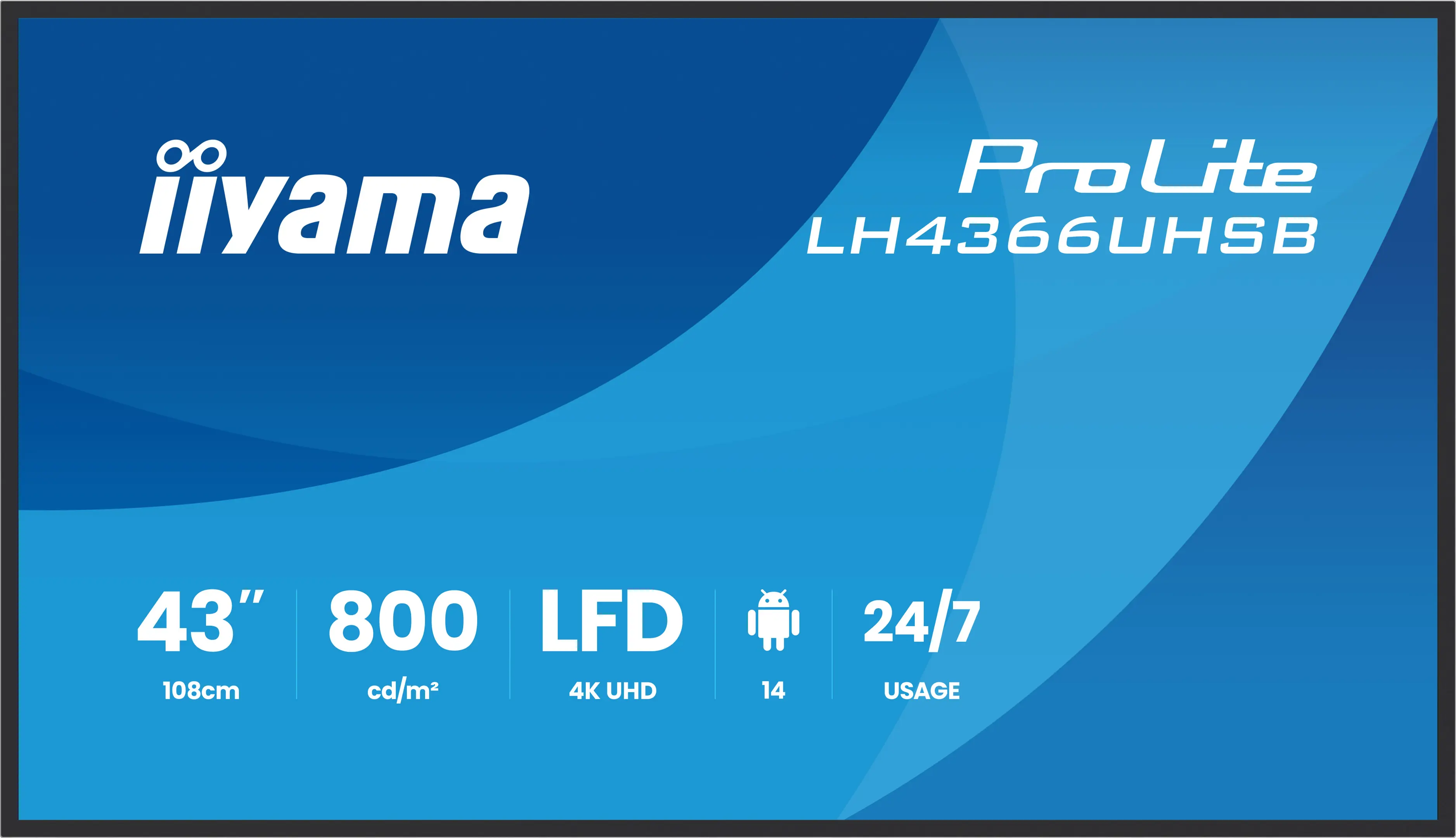 фото Информационный дисплей Iiyama ProLite LH4366UHSB-B1AG 1