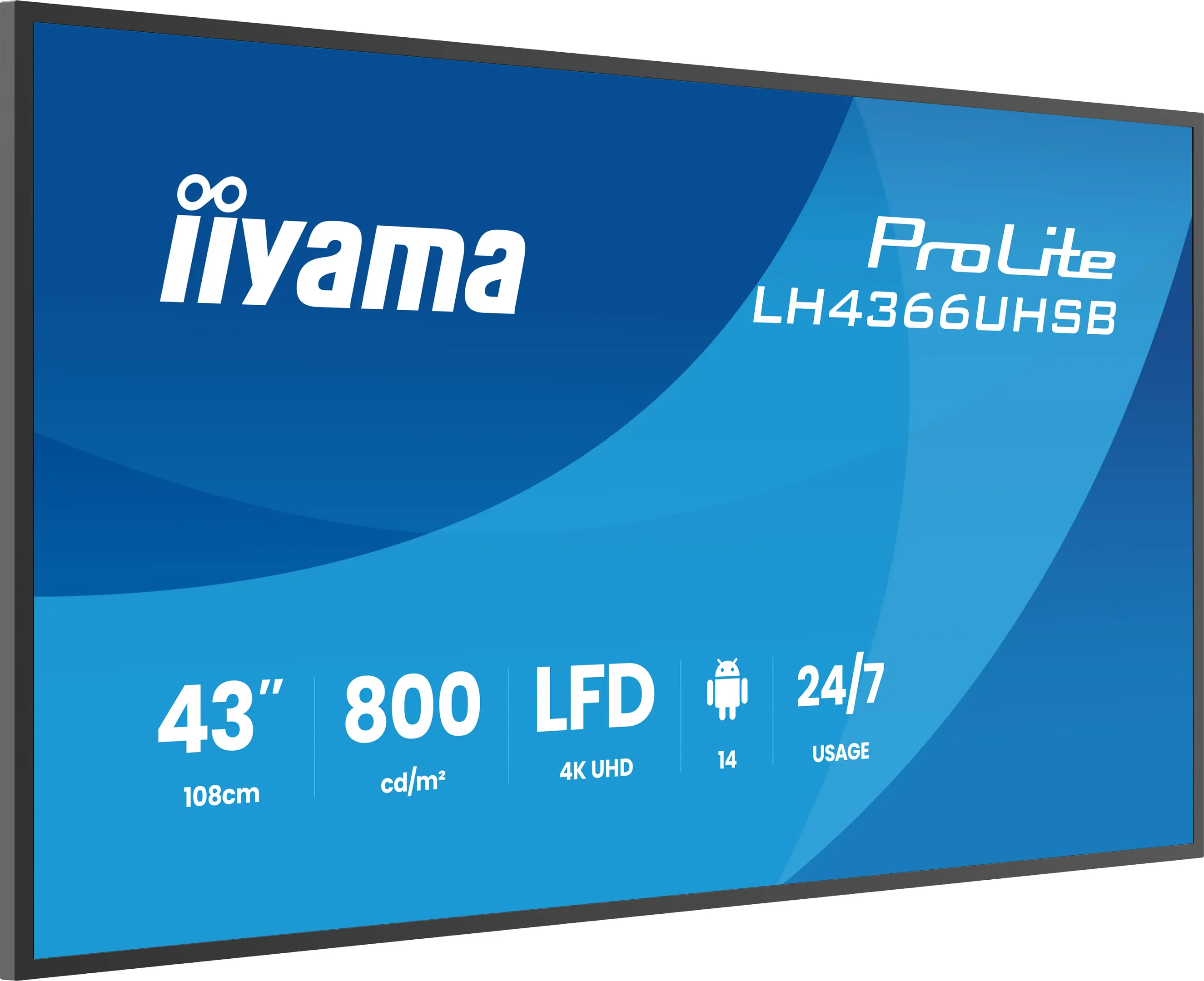 фото Информационный дисплей Iiyama ProLite LH4366UHSB-B1AG 3
