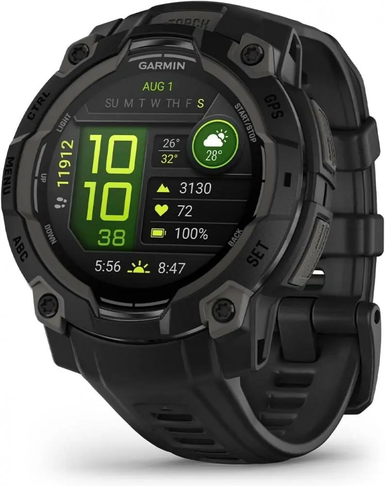 фото Смарт-годинник Garmin Instinct 3 45mm Amoled Black with Black Band (010-02936-00/40)