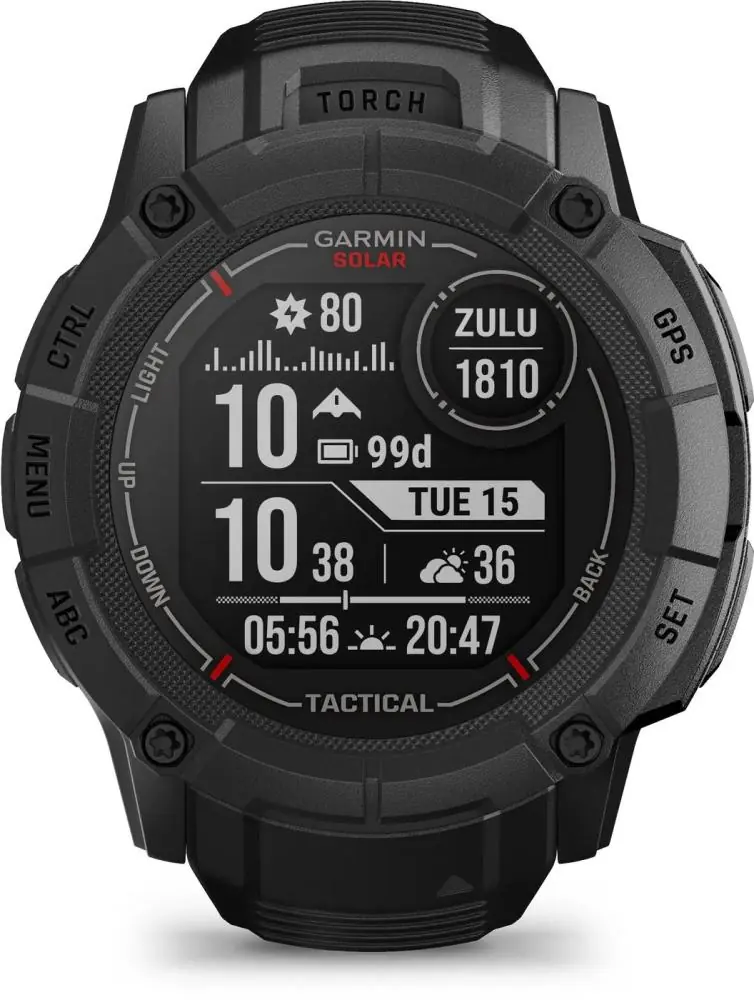 фото Смарт-годинник Garmin Instinct 2X Solar - Tactical Edition Black (010-02805-13/03/74)