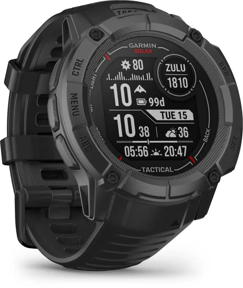 фото Смарт-годинник Garmin Instinct 2X Solar - Tactical Edition Black (010-02805-13/03/74)