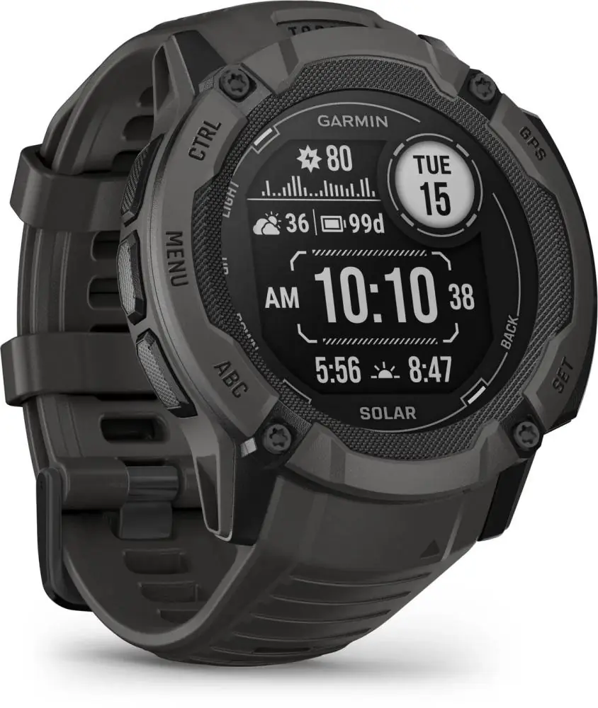 фото Смарт-годинник Garmin Instinct 2X Solar Graphite (010-02805-10/00/24)