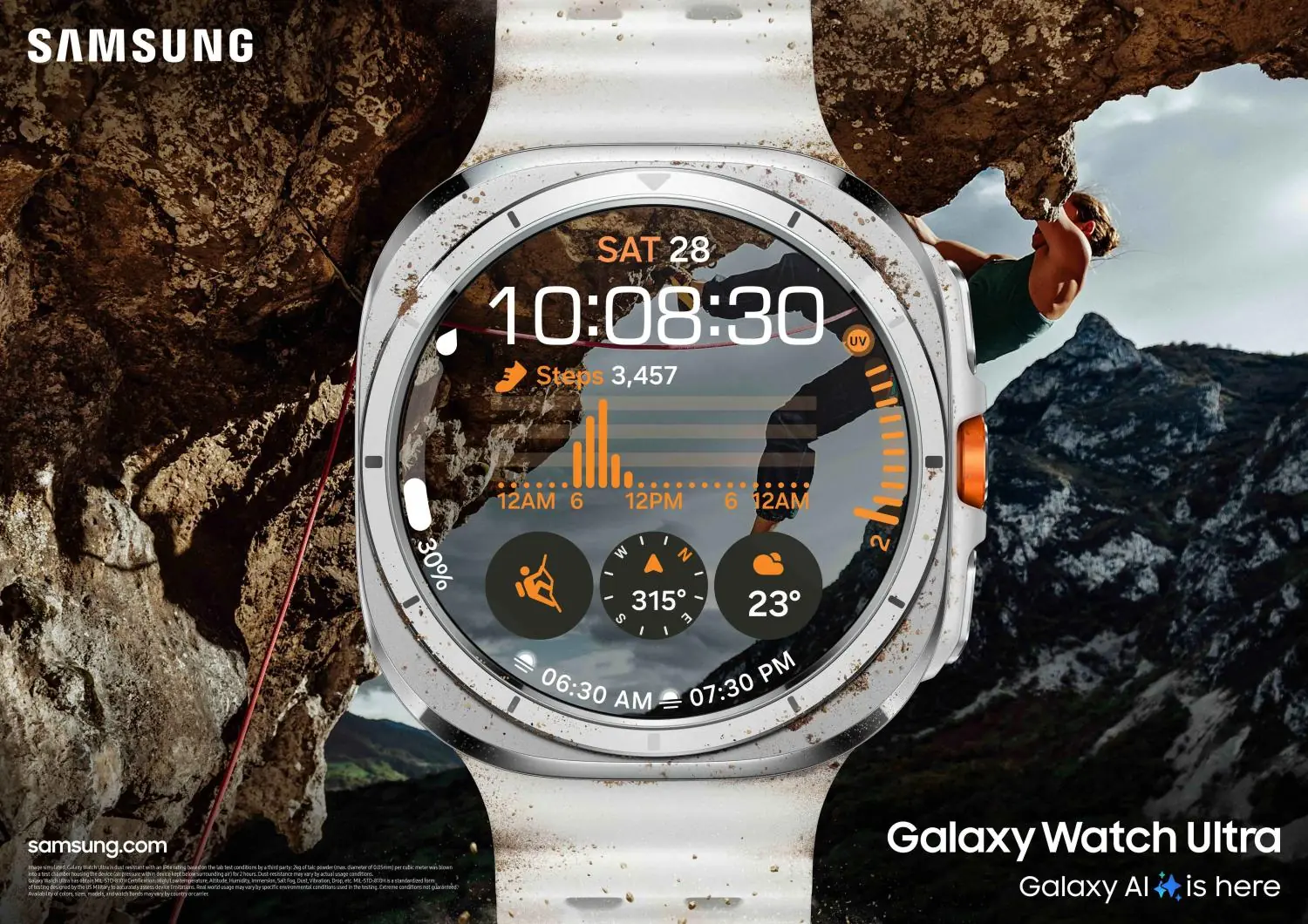 фото Смарт‑часы Samsung Galaxy Watch Ultra 2025 47mm Titanium White (SM-L705FAW2)