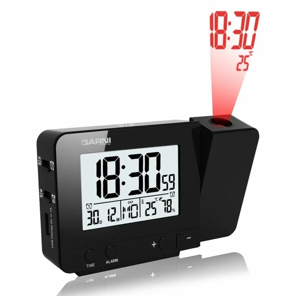 фото Настільний годинник Garni 140 Black