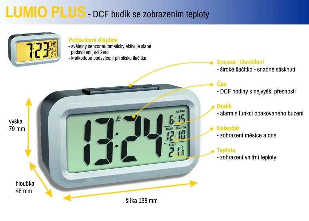 фото Настільний годинник TFA 60.2553.01