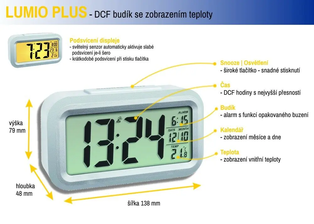 фото Настільний годинник TFA 60.2553.02