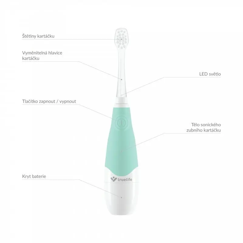 фото Електрична зубна щітка TrueLife SonicBrush Baby G White