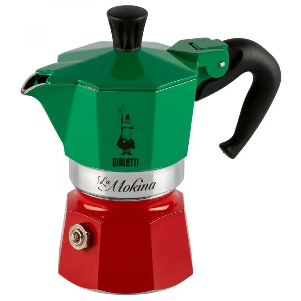 фото Кавоварка гейзерна Bialetti La Mokina Italia Tricolore 1TZ (0005650)