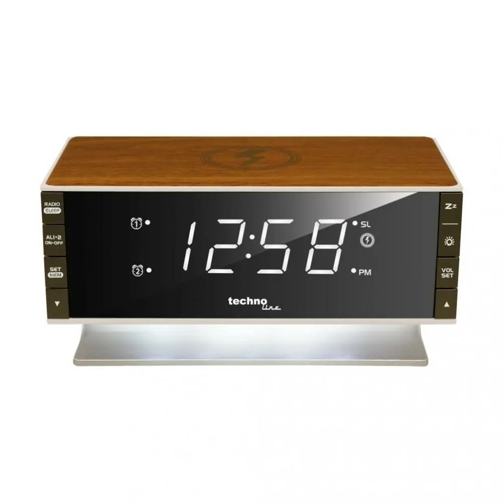 фото Радіо годинник Technoline WT487 Wireless Mobile Charging