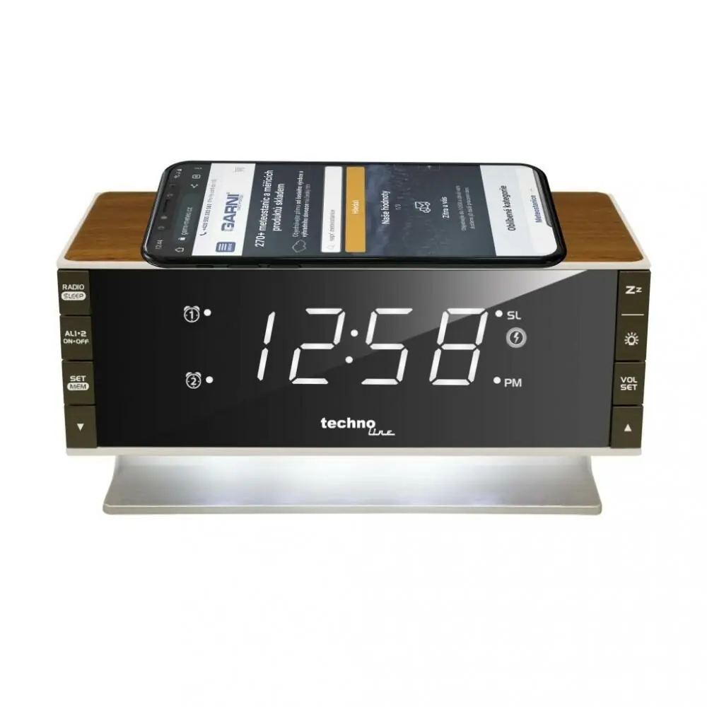 фото Радіо годинник Technoline WT487 Wireless Mobile Charging