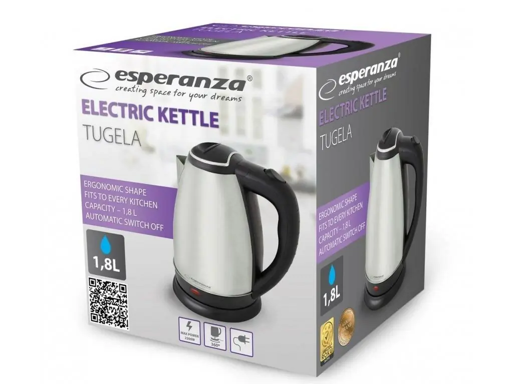 фото Електрочайник Esperanza Kettle Tugela EKK104X