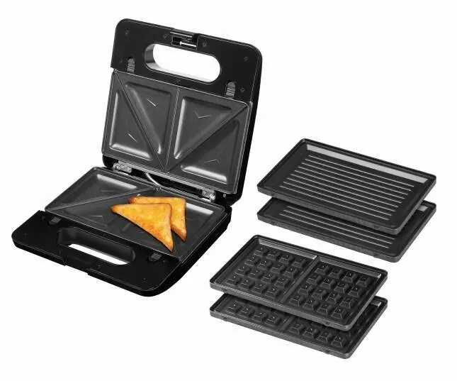 фото Мультимейкер (вафельниця-бутербродниця-гриль) ECG S 3173