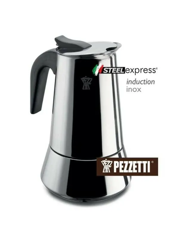 фото Кавоварка гейзерна Pezzetti SteelExpress Moka 4TZ Silver