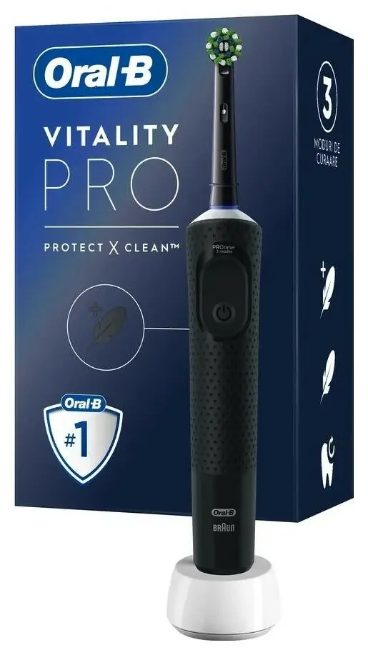 фото Електрична зубна щітка Oral-B Vitality Pro Protect X Clean Black