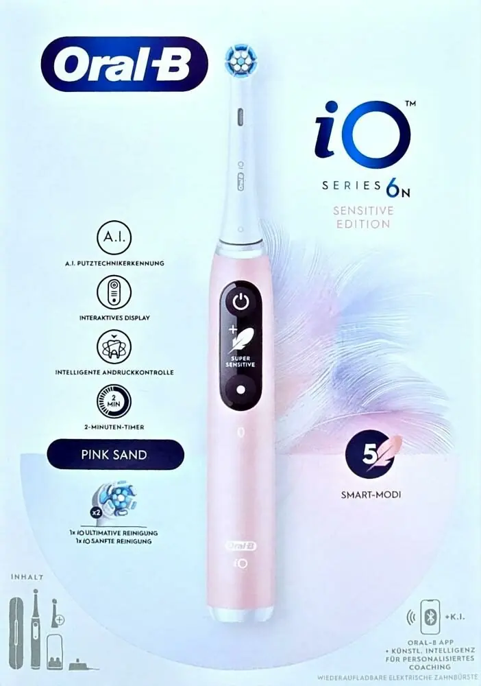 фото Електрична зубна щітка Oral-B iO Series 6N Sensitive Edifition Pink Sand