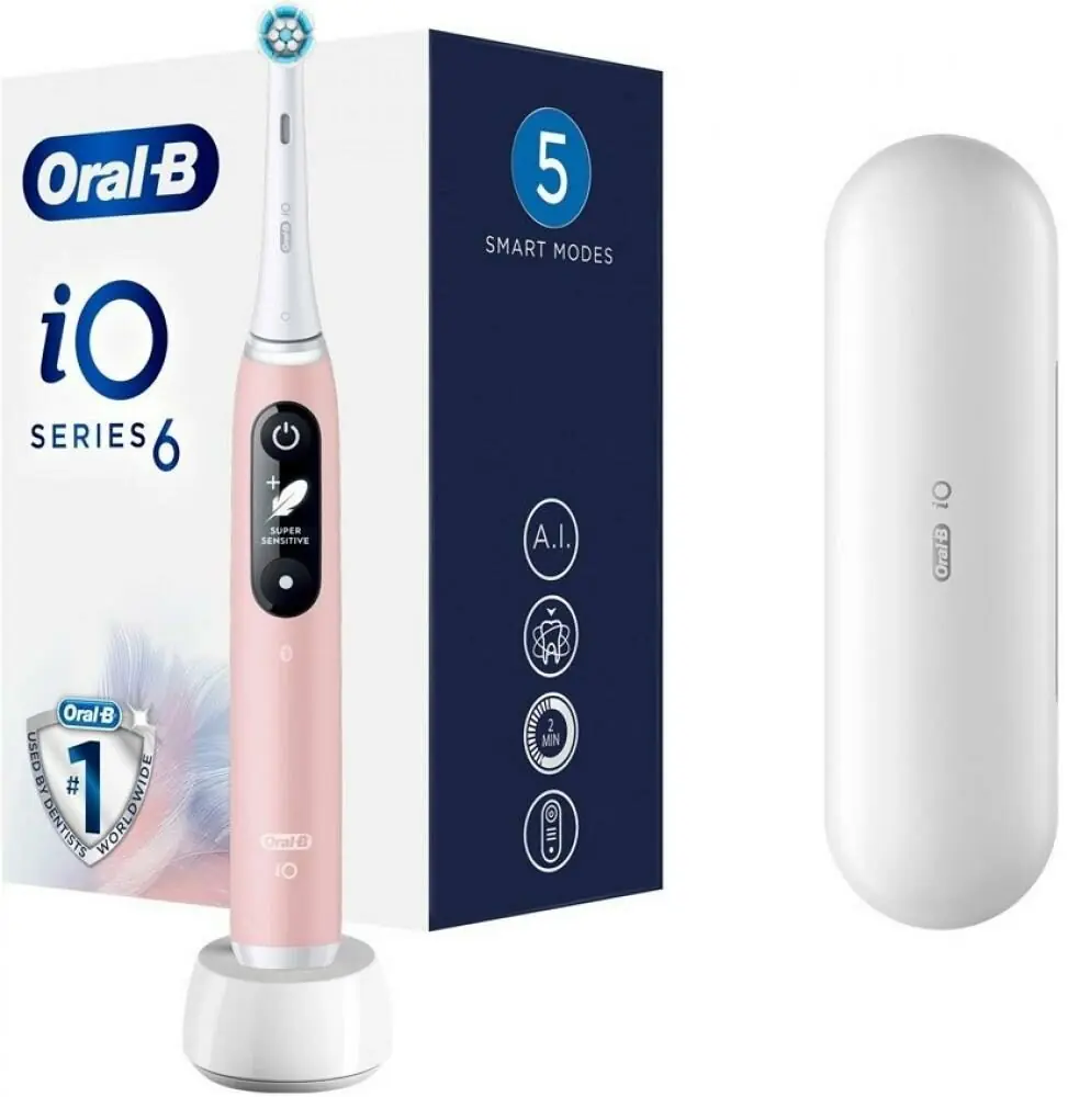 фото Електрична зубна щітка Oral-B iO Series 6N Sensitive Edifition Pink Sand