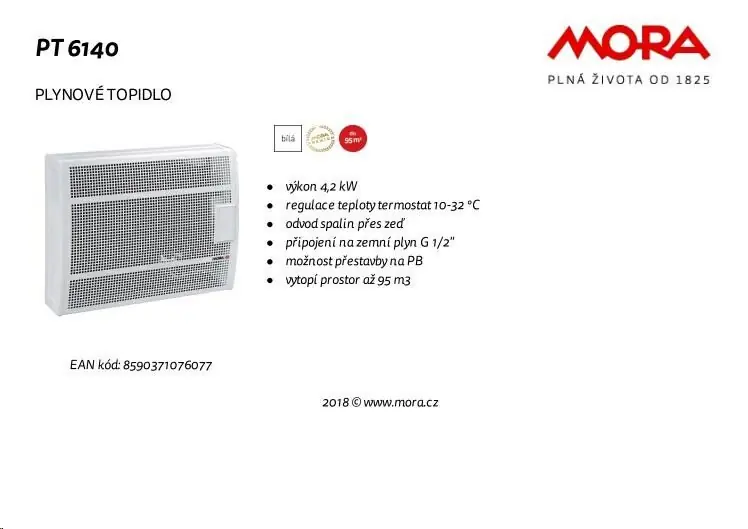 фото Обігрівач Mora PT 6140 White