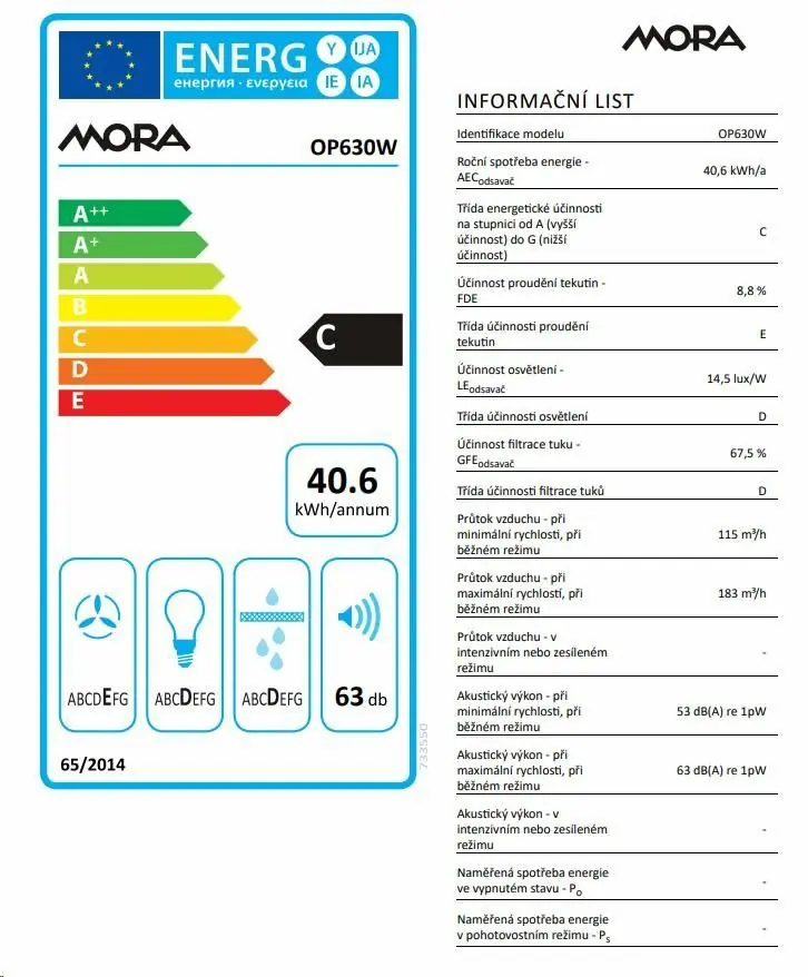фото Витяжка пласка Mora OP 630 W