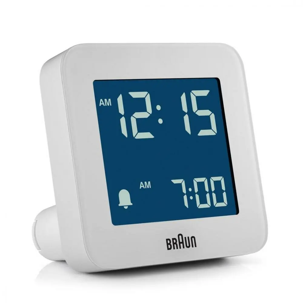 фото Настільний годинник Braun BC09 White