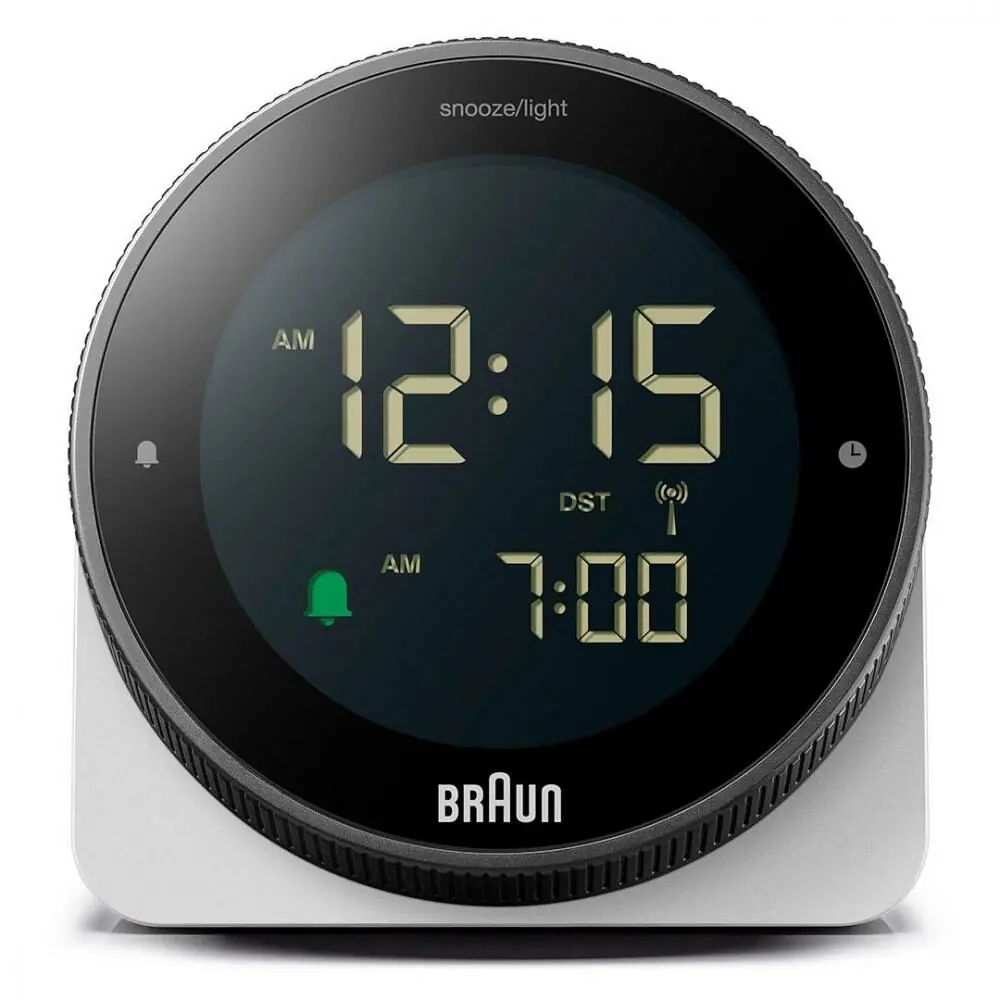 фото Настільний годинник Braun BC24 White
