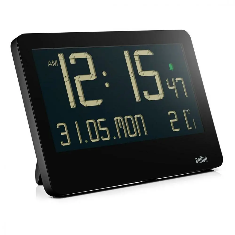 фото Настільний годинник Braun BC14 Black