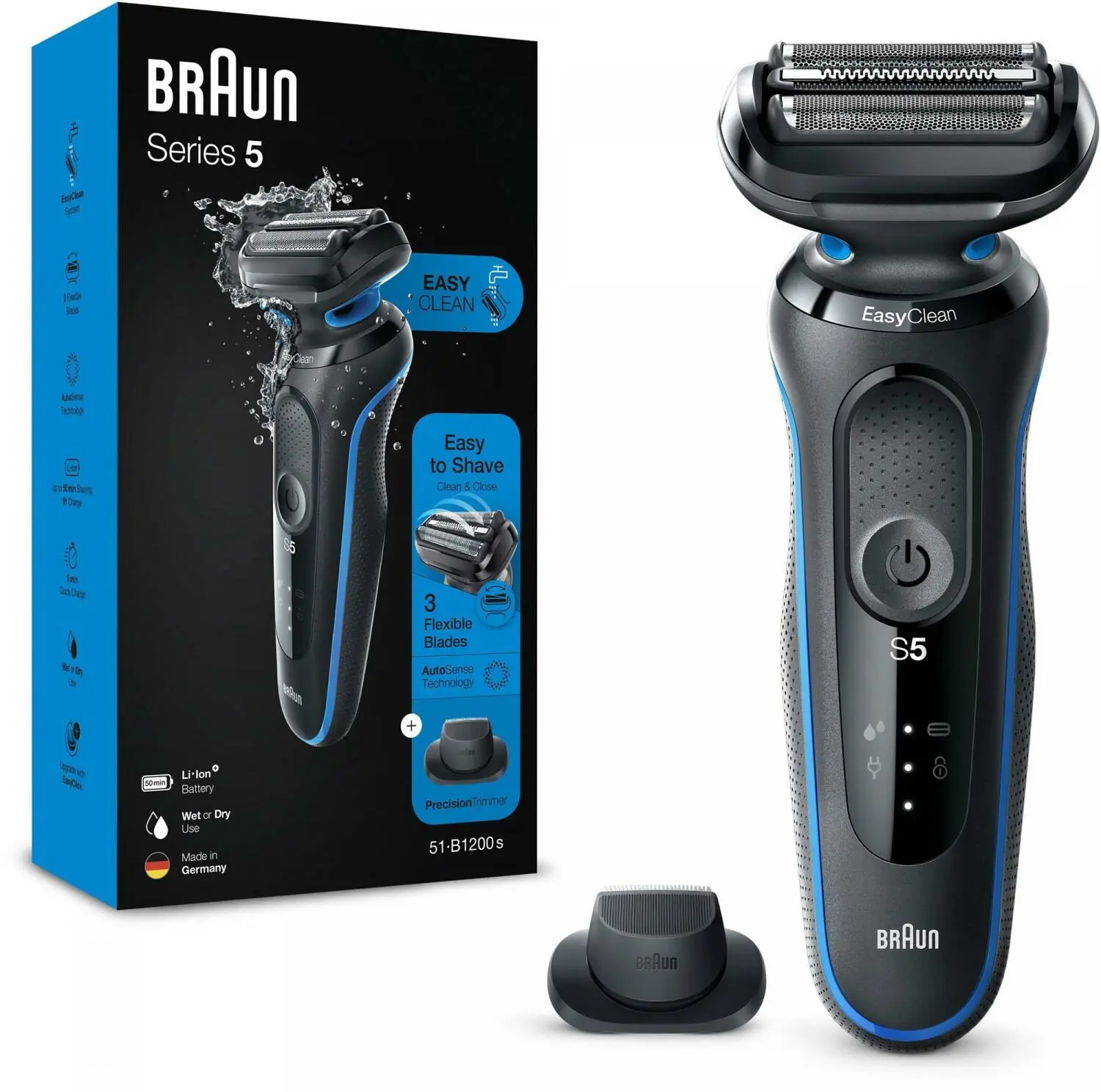фото Електробритва чоловіча Braun Series 5 Wet&Dry 51-B1200s