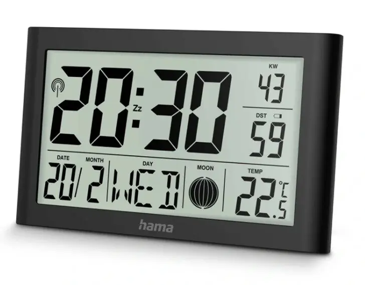 фото Настольные часы Hama Martinique Black (222217)