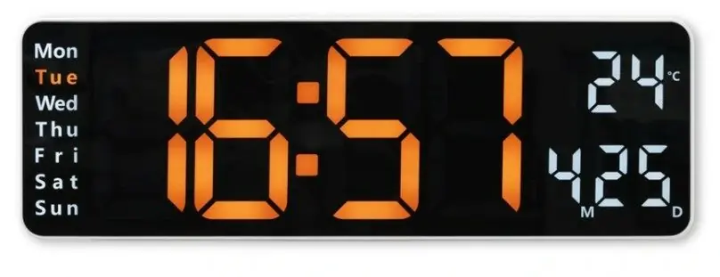 фото Настольные часы Hama Santa Cruz White (222224)