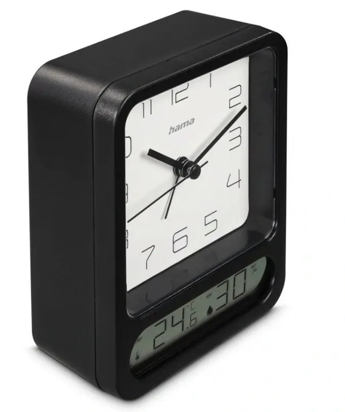 фото Настільний годинник Hama Pag Black (222223)