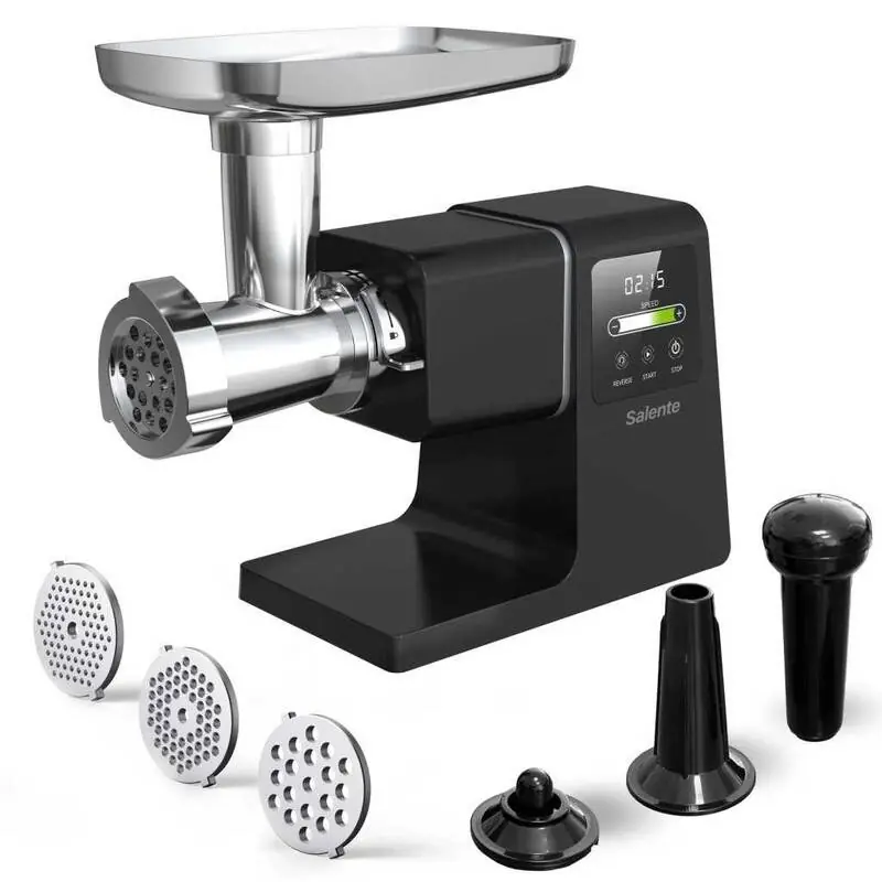 фото Електром'ясорубка Salente MeatPlus Black