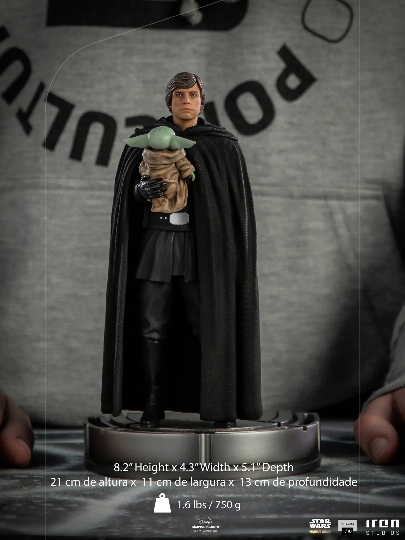 Iron Studios Luke Skywalker And Grogu - The Mandalorian - Art Scale 1/10 - 70541040