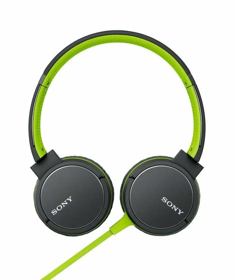 SONY ZX660 sluchátka s mikrofonem 40 mm reproduktor zelená